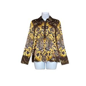 Rachel Zoe Multicolor Floral Bohemian Long Sleeved Blouse XS